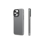 YoungKit iPhone 15 Pro Uyumlu Kılıf Buzlu Mat Tasarım Youngkit Hidden Sand Serisi Kapak Gri