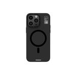 Youngkit İphone 15 Pro Uyumlu Kılıf Magsafe ile Uyumlu Standlı Hermit Bracket Serisi Kapak Siyah