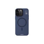 Youngkit iPhone 15 Pro Uyumlu Kılıf Magsafe ile Uyumlu Standlı YoungKit Hermit Bracket Serisi Kapak Mavi