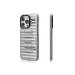 Youngkit iPhone 15 Pro Uyumlu Kılıf Magsafe ile Uyumlu Youngkit Fishing Serisi Kapak Gri