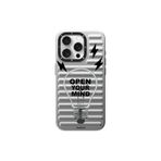 Youngkit iPhone 15 Pro Uyumlu Kılıf Magsafe ile Uyumlu Youngkit Open Mind Serisi Kapak Gümüş