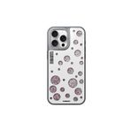 Youngkit iPhone 15 Pro Uyumlu Kılıf Magsafe ile Uyumlu Youngkit Quicksand Beads Serisi Kapak Beyaz