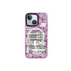 Youngkit iPhone 15 Uyumlu Kılıf Magsafe ile Uyumlu Youngkit Dark Matter Serisi Kapak Pembe