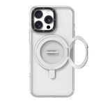 YOUNGKIT iPhone 16 Pro Max ile uyumlu Kılıf M-safeli Standlı Aksiyon Butonlu Youngkit Pivot Serisi Kapak Şeffaf