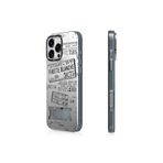 Youngkit iPhone 16 Pro Max Uyumlu Kılıf Magsafe ile Uyumlu Youngkit Literary Serisi Retro Magz Kapak Gri