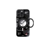 Youngkit iPhone 16 Pro Uyumlu Kılıf Magsafe ile Uyumlu Youngkit 360° Standlı Starship Serisi Kapak Siyah