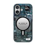 YOUNGKIT iPhone 17 ile uyumlu Kılıf M-safe Özellikli Kamera Denetim Butonlu Youngkit Technology Serisi Kapak Mavi