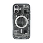 YOUNGKIT iPhone 17 ile uyumlu Kılıf M-safeli Kamera Denetim Butonlu Youngkit Technology Serisi Kapak Siyah
