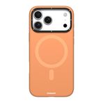 YOUNGKIT iPhone 17 Pro ile uyumlu Kılıf M-Safe Özellikli Kamera Standlı Youngkit Gel Cream Serisi Kapak Turuncu