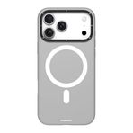 YOUNGKIT iPhone 17 Pro Max ile uyumlu Kılıf M-Safe Özellikli Kamera Standlı Youngkit Gel Cream Serisi Kapak Gri