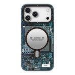 YOUNGKIT iPhone 17 Pro Max ile uyumlu Kılıf M-safeli Kamera Denetim Butonlu Youngkit Technology Serisi Kapak Mavi