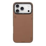 Youngkit İphone 17 Pro Max Kılıf M-Safeli Basit Mat Deri Desenli Youngkit Tech Fashion Seri Kapak Kahverengi