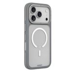 Youngkit İphone 17 Pro Max Uyumlu Kılıf M-Safe Şarj Özellikli Rock Sand Serisi Kapak Gri