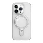 Youngkit Rock Frosted iPhone 15 Pro Max kılıf, iPhone 15 Pro Max 6,7 inç (Beyaz) için Kickstand ile Manyetik Uyumlu kılıf