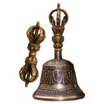 Youngwier Altar Çanı - Dharma Objesi Altar Şarkı Sesi Çanı,El Yapımı Şarkı Sesi Çanı Dorje Vajra Müzik Enstrümanları Tapınak Mutfak Ev Düğün Dekoru