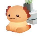 Youngwier Axolotl Işık, Silikon Gece Işığı, Kızlar Gece Işığı, Aksolotl şekil led değiştirme renkler sevimli parlak aydınlatma fidanlık yatak odası banyo yürümeye başlayan çocuk odası bebek oda