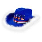 Youngwier Cowgirl Hat, Cowboy Şapka Erkekler,Tüylü erkekler için keçe kovboy şapkası | Maskeli balo, Cadılar Bayramı, Noel, Vatansever Günü, Doğum Günü için Batı Kıyafet