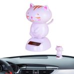 Youngwier Kedi Araba Kontrol Paneli Süslemesi, Güneş Bobblehead Kedi - Dansçı Figürinleri Sallayarak Süsleme,Dansçı Figürleri Sallanan Süsleme, Araba İçi Bebek Süslemesi, Dans Oyuncakları Süsleri
