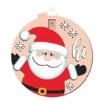 Youngwier Noel ağacı geri sayım sürgülü süs, ahşap Noel ağacı süsü | Noel ağacı kolye ucu takvim - kırmızı halat tasarım dekorasyon aleti, pencere, duvar, dolap, kitaplık için