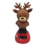 Youngwier Noel Güneş Dans Oyuncak, Noel Güneş Enerjili Dans Oyuncak - Araba Güneş Enerjili Sallanan Oyuncak - Araba Sallayan Bebek Noel Oyuncak Figürleri, Araba Kontrol Paneli Dekoru, İşyeri Masası
