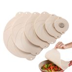 Youngwier Silikon kapaklar kaseler, silikon kase kapakları,Conta ve Isıya Dayanıklı 6x Yeniden Kullanılabilir Gıda Depolama Kapakları - Bulaşık Makinesi Güvenli Tencere ve Bakeware Kapakları