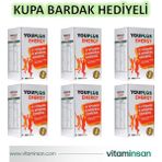 Youplus Energy Vitamin ve Mineral Kompleksi 30 Tablet- 6 Adet – Kupa Bardak Hediyeli