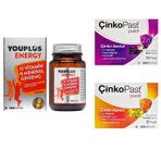 Youplus Energy Vitamin ve Mineral Kompleksi 30 Tablet (Pastil Hediyeli)
