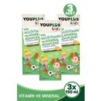 YouPlus Kids VM Multivitamin Mineral Kompleksi 3x150 ml Şurup