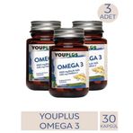 YouPlus Omega 3 3x30 Kapsül Balık Yağı