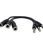 Your Cable Store 3 Paket 1 Ayak 1/4 İnç Stereo Kulaklık Uzatma Kabloları