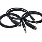 Your Cable Store 3 Paket 3 Ayak 1/4 İnç Stereo Kulaklık Uzatma Kabloları