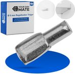 Your Day Mate Raf destek pimleri D5, 48 ad, Ø 5 mm delikler için raf desteği, 11 x 8 mm destek yüzeyli, masif çelikten imal edilmiştir, paslanmaz, raf tutucu, raf destekli mobilya, raf destekli dolap