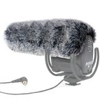 YOUSHARES Mikrofon Kürklü Ön Cam - Dış Mekan Rüzgar Kalkanı Mikrofon Ön Cam Muff Kürk Rode VideoMic Pro Kamera Mikrofonu için Özel Kesim