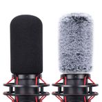 YOUSHARES QuadCast S Pop Filtresi Kürklü Mikrofon Ön Cam Muff - Gürültüyü Azaltmak için HyperX QuadCast Mikrofon için Mikrofon Kapağı Köpüğü (2 Paket)