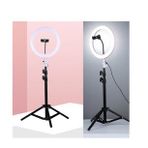Youtuber Led Işıklı Tripod Selfie Makyaj Ring Light 10 Inç Halka