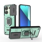 YOUULAR Xiaomi Redmi Note 13 Pro 4G/Xiaomi Poco M6 Pro 4G için Cep Telefonu Kılıfı Destek Araba Tutucu Sürgülü Pencere Darbeye Dayanıklı Koruyucu Telefon Kılıfı Askeri Kılıflar Lens Koruması Asker