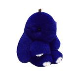 youyoucool Sevimli Tüylü Tavşan Anahtarlık Kürk Anahtarlık Kadınlar için Çanta Oyuncaklar Bebek Kabarık Ponpon Sevimli Anahtarlık, Kraliyet Mavisi, 5.7 x 4.3 inch