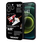 Youzzan iPhone 14 Pro için Havalı Telefon Kılıfı, Spor Ayakkabı Estetik Deneyimini Takdir Eden Erkekler ve Erkekler İçin Tasarlanmıştır Sokak Stili iPhone 14 Pro ile Uyumlu Tam Vücut Düşme Koruması