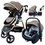 Yoyko City Seyahat Sistem 3 İn 1 Coffee Rose Bebek Arabası