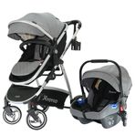 Yoyko City Seyahat Sistem 3 İn 1 Gri Silver Bebek Arabası