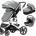 Yoyko Ultimate Travel Sistem 3 in 1 Gri Bebek Arabası