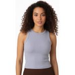Ypc Kadın Pamuklu Kaşkorse Sıfır Kol Atlet BODY(1615) - Mavi - L - XL