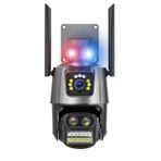 Ys-18 Polis Çakarlı Ultra Hd Çift Kameralı Kablosuz Wifi Kamera