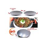 Ys YARAMIŞ Ys 40cm Wok Tava Saç Kavurma Et Saç Kavurma / Yufka Gözleme Bazlama Ekmek Sacı Vok Tava