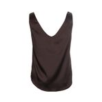 Ysatis V Yaka Kolsuz Minimalist Saten Bluz - Günlük & Şık