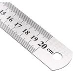 YSB 20 Cm Çelik Cetvel Inç Ölçülü