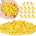 YsesoAi 100 adet Mini reçine ördekler, minik ördekler figürinler toplu minyatür Dollhouse dekor aksesuarları bahçe akvaryum saksı DIY süsleme parti oyuncaklar