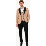 Ysf Erkek Bej Damatlık Slim Fit Kırlangıç Yaka Desenli - 44 / 6 - 6 Drop