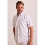 Ysf Erkek Bej Kısa Kol Regular Fit Yaka Düğmeli Gömlek - 4XL