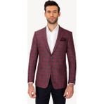 Ysf Erkek Bordo Klasik Keten Ceket - 48 / 6 - 4 Drop